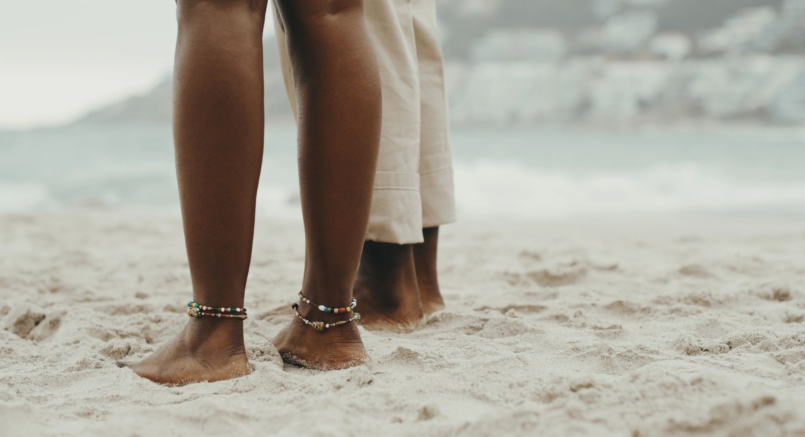 beaded anklet summer beach