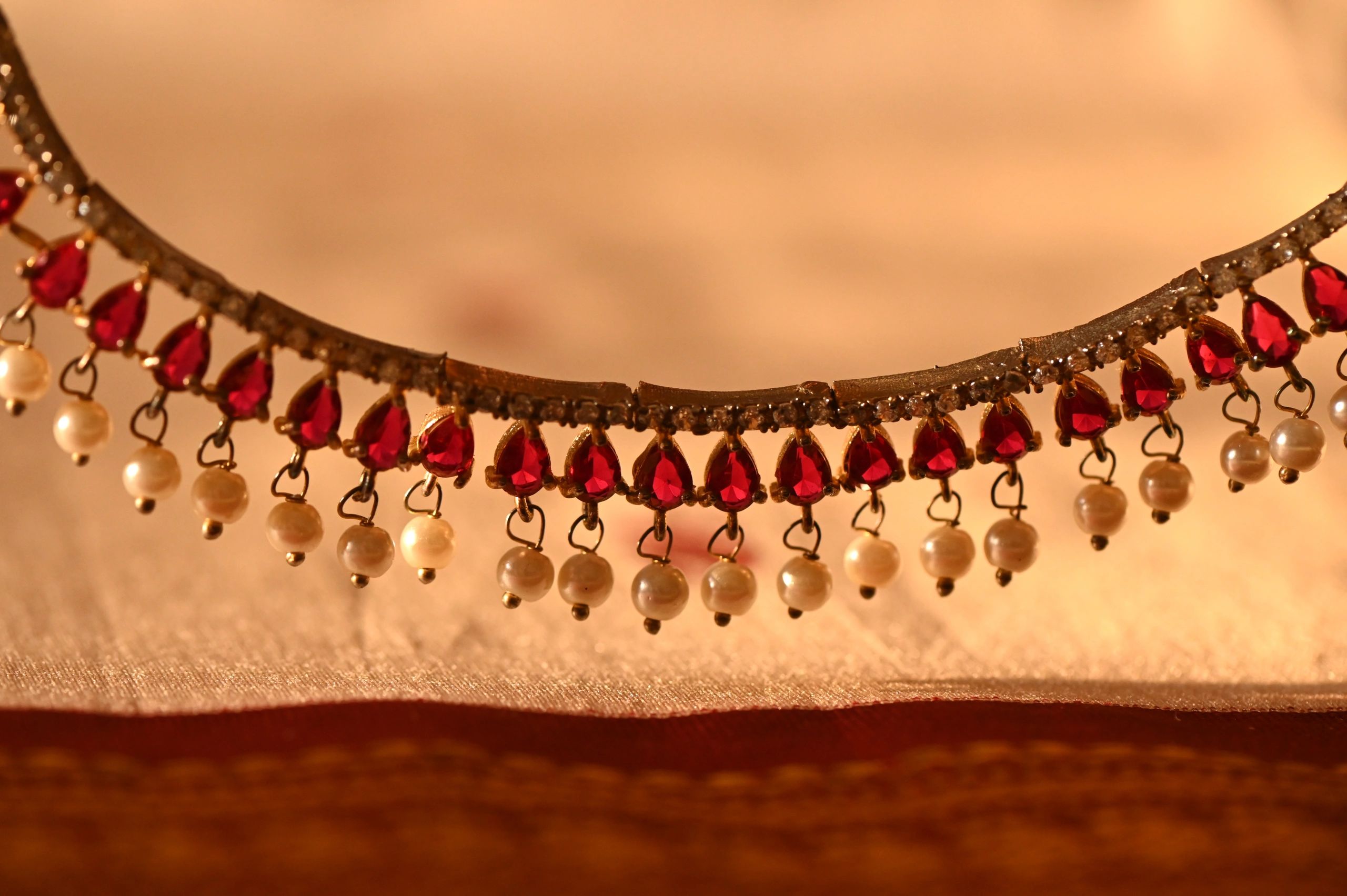 vibrant beads anklet minimal style