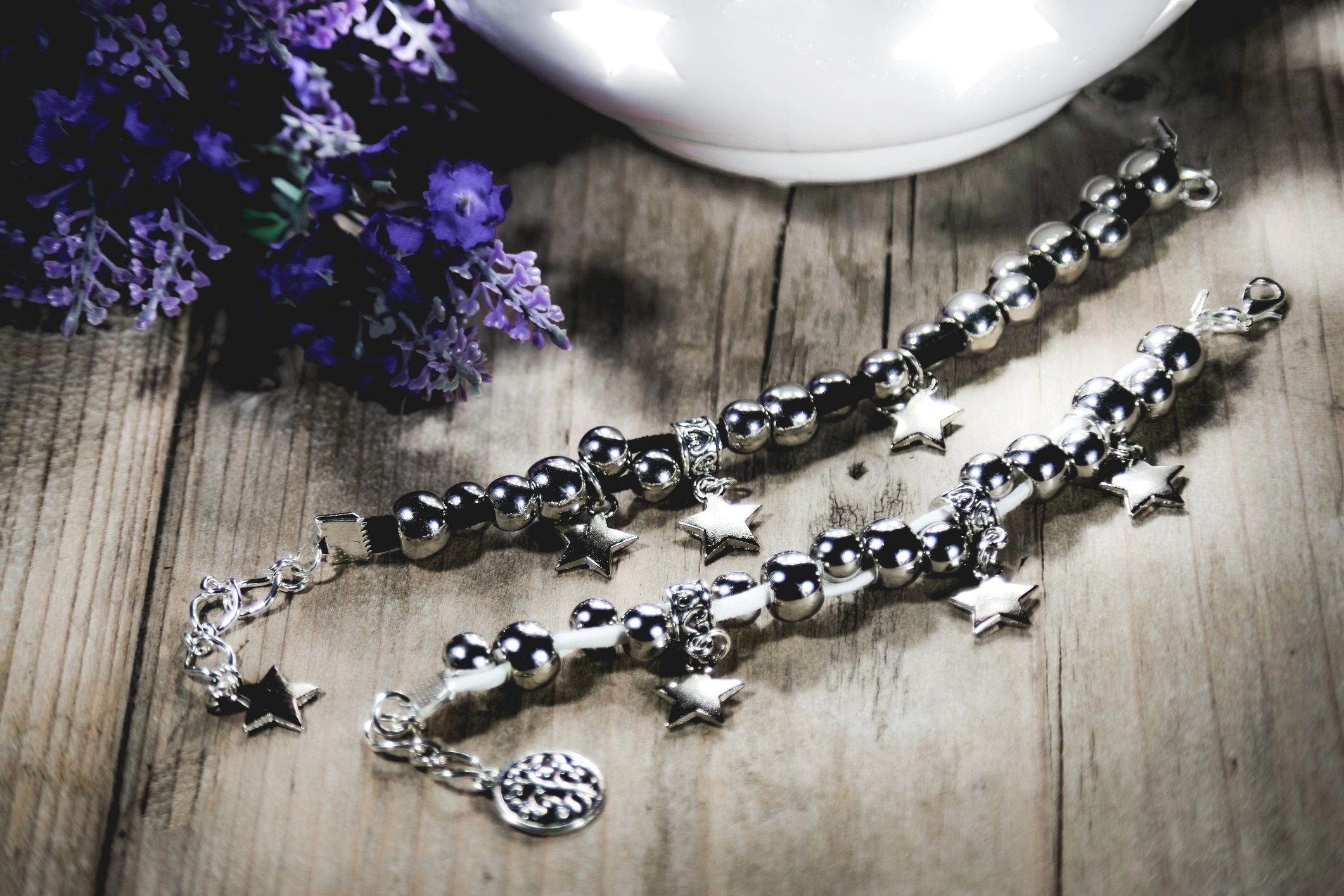 modern luxury beaded anklet