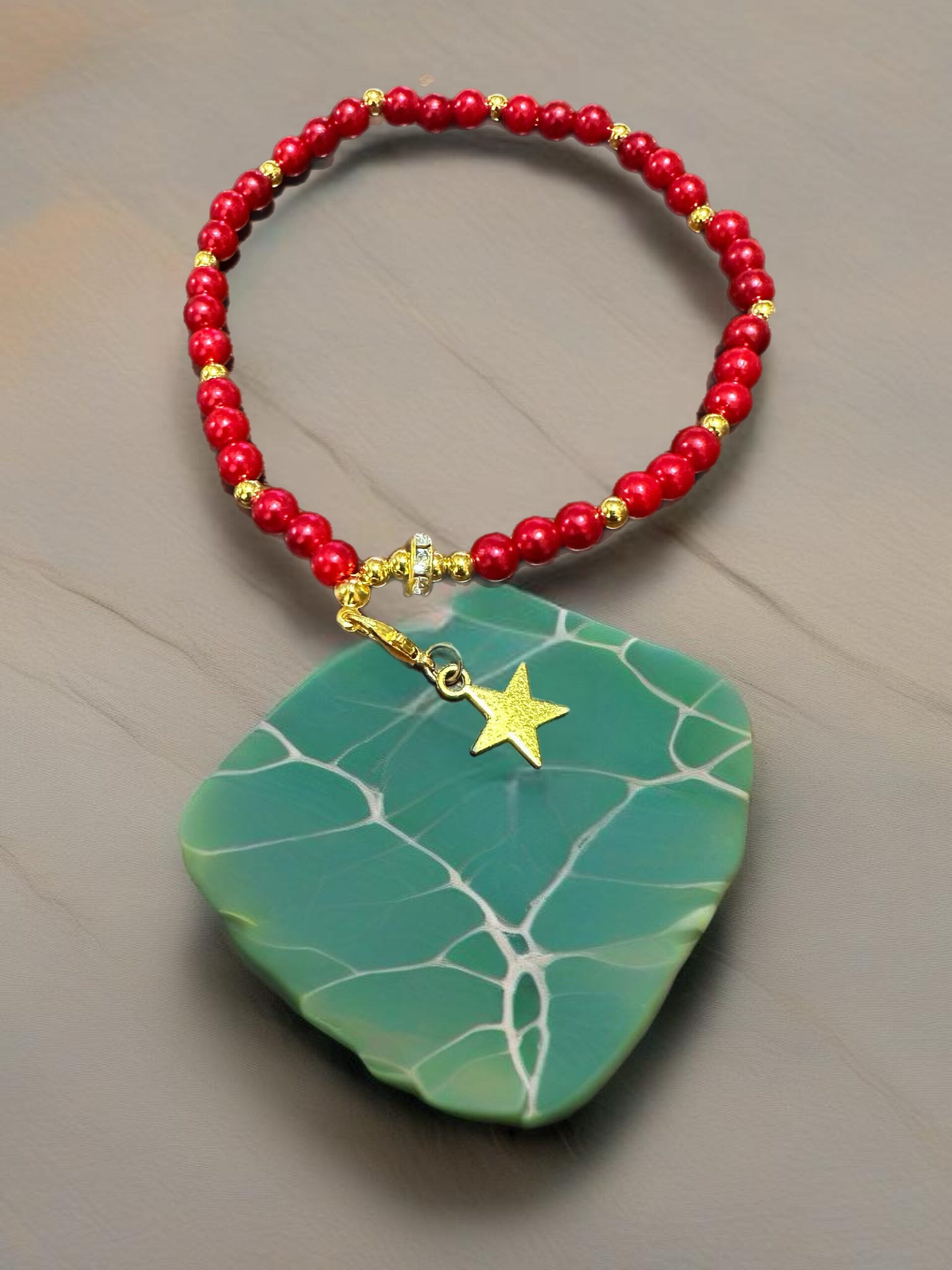 Golden Star Charm Anklet - Image 4